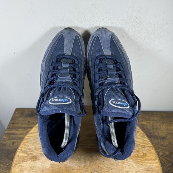 Nike Air Max 95 Shoes Mens Size 12 Blue Navy Suede Mesh Retro Running DO6704-400 - Picture 6 of 8